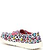 Color:White Multi Leopard - Image 3 - Girls' Wendy Multi Leopard Washable Slip-Ons (Youth)