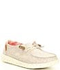 Color:White Nut - Image 1 - Women's Wendy Washable Chambray Slip-Ons