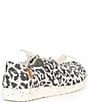 Color:Grey - Image 2 - Women's Wendy Woven Cheetah Print Washable Slip-Ons