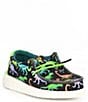Color:Black/Lime - Image 1 - Boys' Wally Dino Lace Up Slip-Ons (Infant)