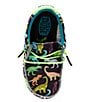 Color:Black/Lime - Image 5 - Boys' Wally Dino Lace Up Slip-Ons (Infant)