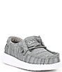 Color:Stone - Image 1 - Boys' Wally Linen Washable Slip-Ons (Infant)