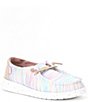 Color:Aurora White - Image 1 - Girls' Wendy Woven Knit Washable Slip-Ons (Youth)