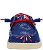 Color:Navy - Image 4 - Wendy Fireworks Canvas Washable Slip-Ons
