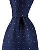 Color:Navy/Blue - Image 1 - Boxed Dot Printed 3#double; Silk Tie