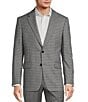 Color:Grey/Blue - Image 1 - Classic Fit Check Windowpane Pattern Sport Coat