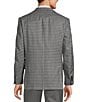 Color:Grey/Blue - Image 2 - Classic Fit Check Windowpane Pattern Sport Coat