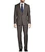 Color:Medium Grey - Image 1 - Classic Fit Double Pleated Solid 2-Piece Suit