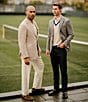 Hickey Freeman Classic Fit Fancy Houndstooth Sport Coat, Color:Tan - Image 6
