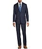 Hickey Freeman Classic Fit Flat Front Pattern 2-Piece Suit, Color:Blue - Image 1
