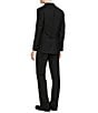 Color:Black - Image 4 - Classic Fit Flat Front Solid 2-Piece Tuxedo Suit