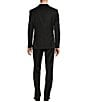 Hickey Freeman Classic Fit Flat Front Stripe Pattern 2-Piece Suit, Color:Black - Image 2