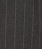 Color:Medium Grey - Image 3 - Classic Fit Flat Front Stripe Pattern 2-Piece Suit
