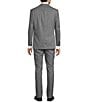 Hickey Freeman Classic Fit Flat Front Tonal Windowpane 2 Piece Suit, Color:Grey - Image 2