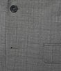 Hickey Freeman Classic Fit Flat Front Tonal Windowpane 2 Piece Suit, Color:Grey - Image 3