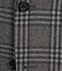 Color:Grey/Navy - Image 4 - Classic Fit Plaid Pattern Sport Coat