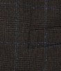 Color:Brown/Blue - Image 4 - Classic Fit Plaid Pattern Vest