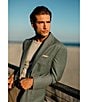 Color:Moss - Image 5 - Classic Fit Twill Pattern Sport Coat