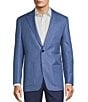 Color:Blue - Image 1 - Classic Fit Twill Pattern Sport Coat