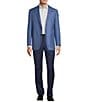 Color:Blue - Image 3 - Classic Fit Twill Pattern Sport Coat