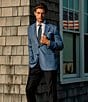 Color:Blue - Image 5 - Classic Fit Twill Pattern Sport Coat