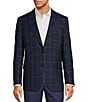 Color:Navy/Grey - Image 1 - Classic Fit Window Pattern Sport Coat