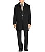 Hickey Freeman Classic Solid Topcoat, Color:Black - Image 1