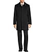 Hickey Freeman Classic Solid Topcoat, Color:Black - Image 3