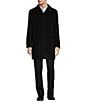 Hickey Freeman Henderson Wool Blend Solid Car Coat, Color:Black - Image 3