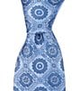 Color:Blue - Image 1 - Medallion 3#double; Woven Silk Tie