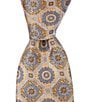 Color:Gold - Image 1 - Medallion 3#double; Woven Silk Tie