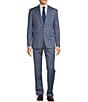 Color:Light Blue - Image 1 - Modern Fit Flat Front Fancy Pattern 2-Piece Suit