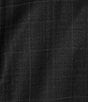 Color:Charcoal - Image 3 - Modern Fit Flat Front Plaid Pattern 2-Piece Suit