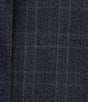 Hickey Freeman Modern Fit Flat Front Plaid Print 2-Piece Suit, Color:Blue/Brown - Image 3