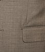Color:Light Brown - Image 3 - Modern Fit Notch Lapel Flat Front Sharkskin Pattern 2-Piece Suit