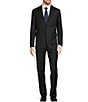 Color:Charcoal - Image 1 - Modern Fit Flat Front Solid 2-Piece Suit