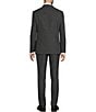 Hickey Freeman Modern Fit Flat Front Solid Linen Wool Blend 2-Piece Suit, Color:Grey - Image 2
