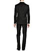 Color:Black - Image 2 - Modern Fit Flat Front Solid 2-Piece Tuxedo Suit