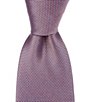 Color:Navy/Pink - Image 1 - Textured Dot 3#double; Woven Silk Tie