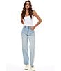 Hidden Jeans Logan High Rise Stretch Dad Jeans, Color:Light Wash - Image 4