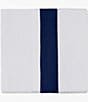 HiEnd Accents 350-Thread Count White Sheet Set with Flange, Color:Navy - Image 2