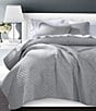 Color:Gray - Image 1 - Anna Diamond Quilted Coverlet Mini Set
