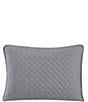 Color:Gray - Image 1 - Indigo Hill by HiEnd Accents Anna Diamond Quilted Pillow Sham, Pair