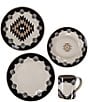 Color:Multi - Image 2 - Chalet 19-Piece Southwestern Dinnerware and Canister Set