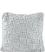 Color:Gray - Image 1 - Cozy Neutral Chess Knit Euro Sham