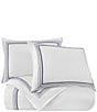 Color:Navy - Image 2 - Embroidered Border Collection Duvet Cover Mini Set