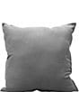 Color:Gray - Image 2 - Geometric Studded Leather Square Pillow