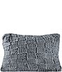 Color:Slate - Image 1 - Hand Knitted Chess Dutch Euro Pillow