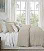 Color:Light Tan - Image 2 - Hera Flange Linen Comforter Mini Set