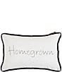 Color:Black/White - Image 1 - Homegrown Embroidered Breakfast Pillow